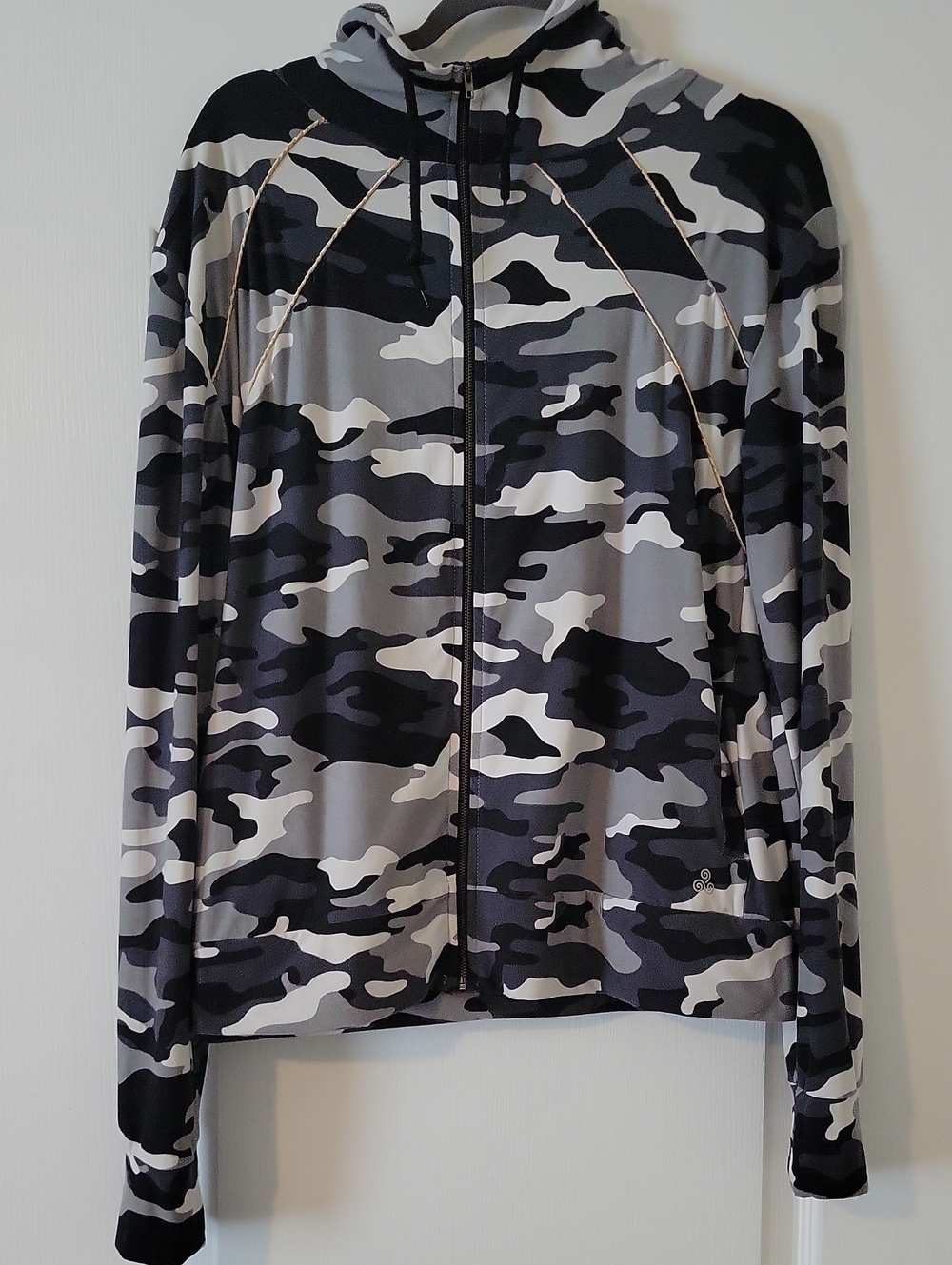 Soho Sport Camo Zip-Up Hoodie Jacket - Gray Camo